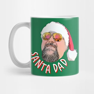 Santa Dad red curve logo Mug